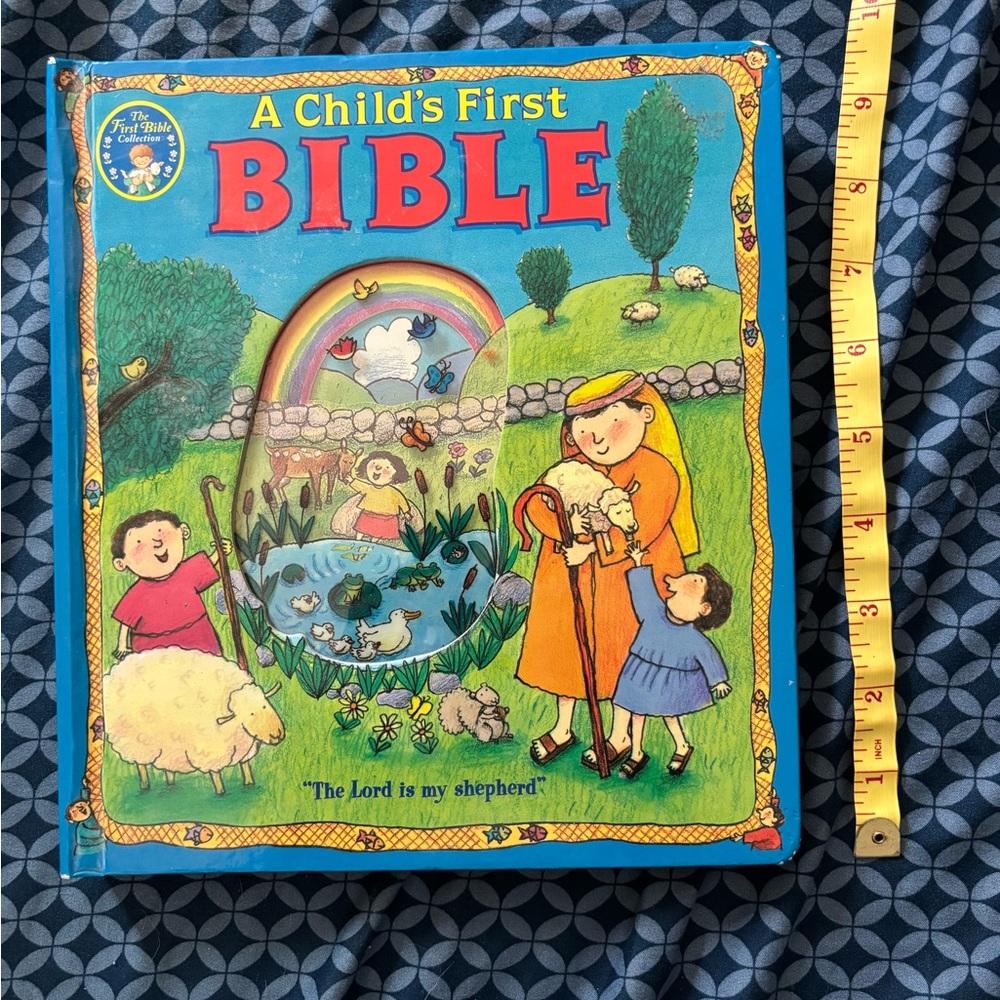 A Child's First Bible - Bright Blue Children's Picture Book - Hardback